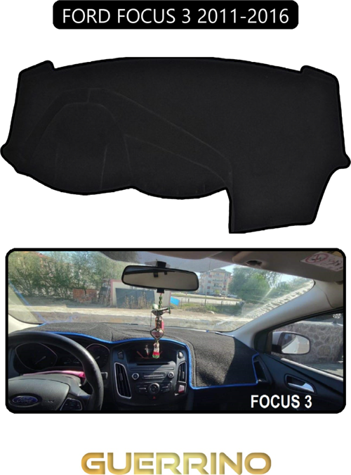 Ford Focus 3 (2011-2016)Torpido Koruma Halısı Siyah Kenar