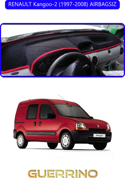 Renault Kangoo-2 (1997-2008) Aırbagsıztorpido Koruma Halısı Mavi Kenar