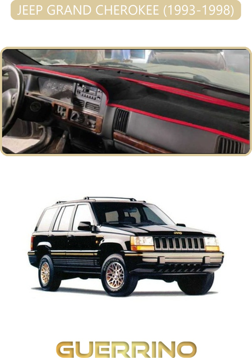 Jeep Grand Cherokee 1993-1998Torpido Koruma Halısı Bej Kenar