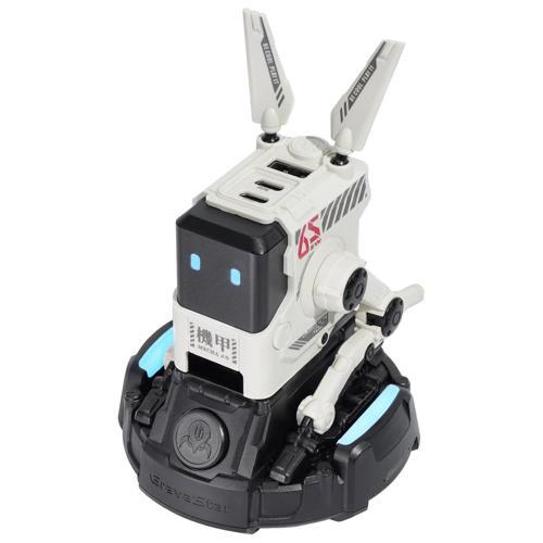 Alpha65 Robot Figürlü 65W Hızlı Şarj Adaptörü ve Şarj Standı, Beyaz