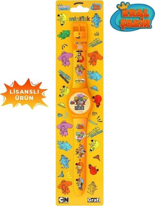 Nessiworld MiniFlak Lisanslı Kral Şakir KS7152 Sarı Çocuk Kol Saati