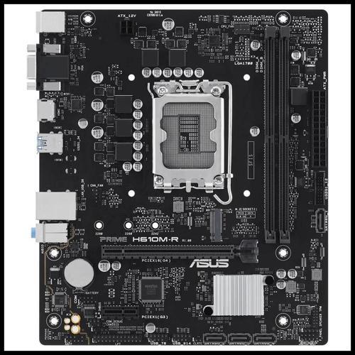 Prıme H610m-r-sı, 2xddr5, M.2, D-sub, Dp, Hdmı, 12-13.14.nesil, Lga1700 Soket, Anakart