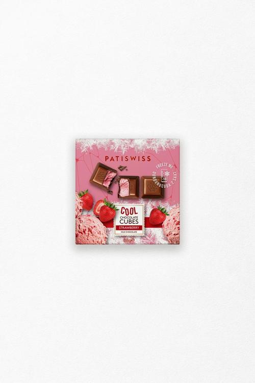 Cool Cubes Çilekli Sütlü Çikolata, 88G