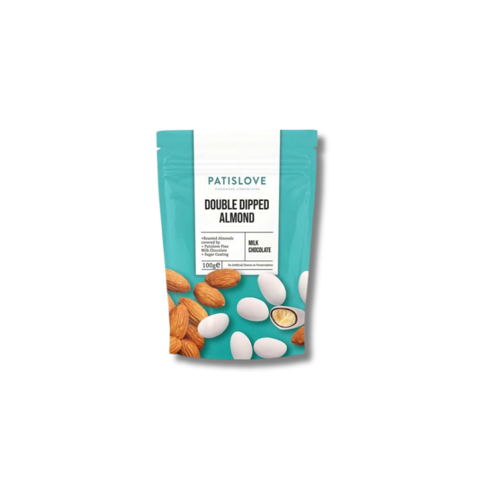 Patislove Sütlü Çikolatalı Çift Kaplı Badem Draje, 100G