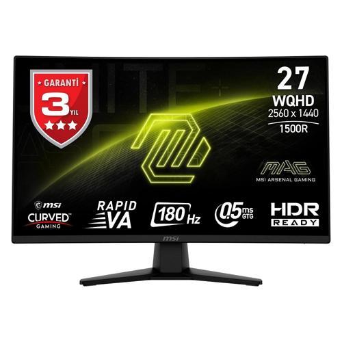 27 Msı Mag 274cQf WQhd 180hz 0.5 Ms Adaptıve Curved Gamıng
