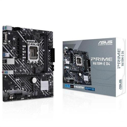 Prıme H610m-e D4-csm, 2xddr4, 2x M.2, D-sub, Hdmı, Dp, 12-13.14.nesil, Lga1700 Soket, Anakart