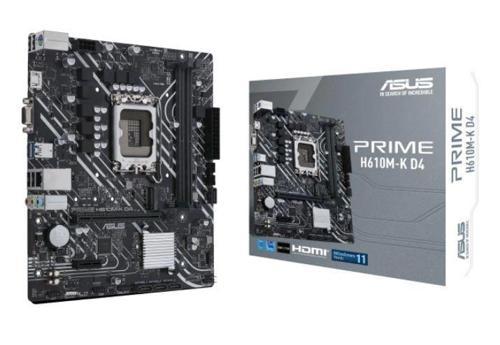 Prıme H610m-k D4 Ddr4 3200mhz 1xvga 1xhdmı 1xm.2 Usb 3.2 Matx 1700p (12. / 13. Ve 14. Nesil İşl