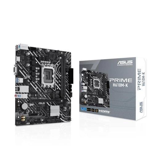 Prıme H610m-k Ddr5 5600mhz 1xvga 1xhdmı 1xm.2 Usb 3.2 Matx 1700p (12. / 13. Ve 14. Nesil İşlemc
