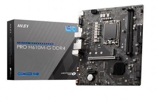 Pro H610m-g Ddr4 3200mhz 1xvga 1xhdmı 1xdp 1xm.2 Usb 3.2 Matx 1700p (12. / 13. Ve 14. Nesil İşle