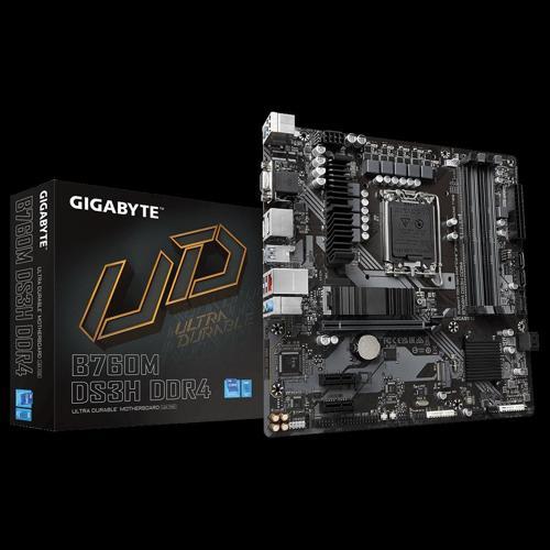 Gıgabyte B760m Ds3h Ddr4, Rev.1.0, 4xddr4, 2xm.2,  2xdp, Hdmı, Vga, 12-13-14.nesil, Lga1700 Soket, A