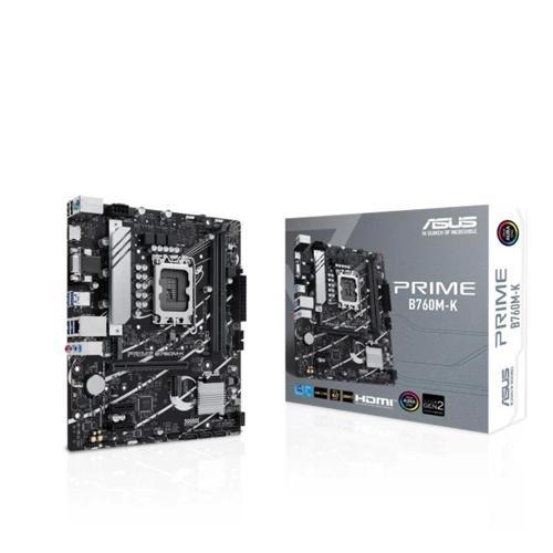 Prıme B760m-k Ddr5 8000mhz 1xvga 1xhdmı 2xm.2 Usb 3.2 Matx 1700p (12. / 13. Ve 14. Nesil İşlemc