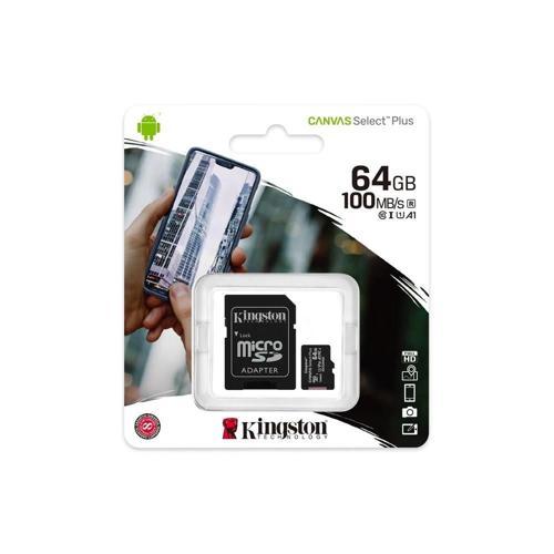64 Gb Kıngston Canvas Select Plus Mıcro Sd Card Cl10 Sdcs2/64gb