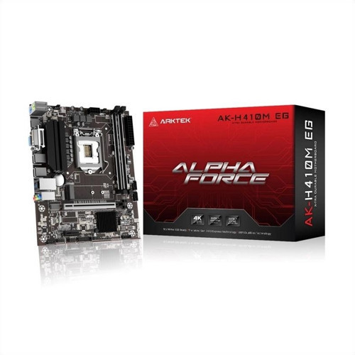Alpha Force, Ak-h410m Eg Va, 2xddr4, M.2, D-sub, Hdmı, 10.nesil, Lga1200 Soket, Anakart