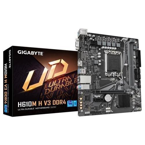 Gıgabyte H610m-h-v3 Ddr4 3200mhz 1xvga 1xhdmı 1xm.2 Usb 3.2 Matx 1700p (12. / 13. Ve 14. Nesil İşlem