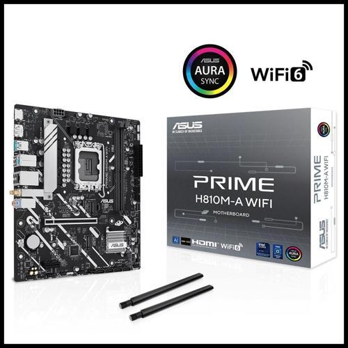 Prıme H810m-a Wıfı, 2xddr5, 2x M.2, Hdmı, Dp, Wi-fi 6, Bluetooth 5.3, Intel Core Ultra Cpu(seri