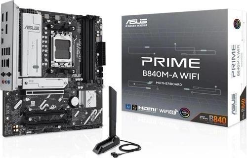 Prıme B840m-a Wıfı Ddr5 7600mt/s 1xhdmı 2xdp 3xm.2 Am5 (amd Am5 9000/8000/7000 Serileri İle Uyu