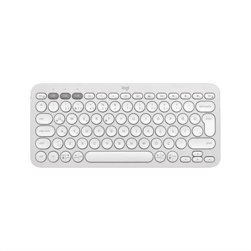 Logıtech K380s, Pebble Keys 2,  Beyaz, 920-011860, Bluetooth, Türkçe, Q, Multimedya, Mini Klavye