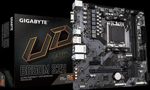 Gıgabyte B650m S2h, Rev.1.0, 2xddr5, M.2, Dp, Hdmı, Vga, Am5 Soket Gamıng Anakart