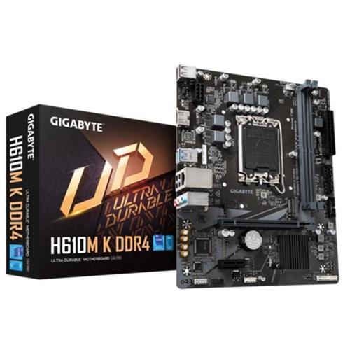 Gıgabyte H610m-k Ddr4 3200mhz 1xhdmı 1xm.2 Usb 3.2 Matx 1700p (12. / 13. Ve 14. Nesil İşlemci Uyumlu