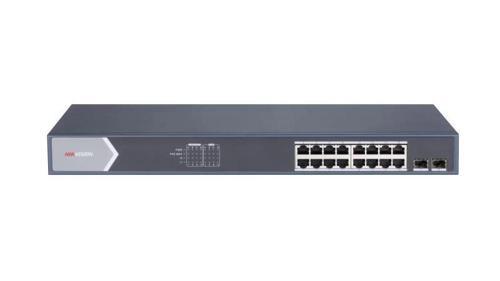 Hıkvısıon Ds-3e1518p-sı 16xge+2xge/sfp 225w F.gigabit Poe Switch