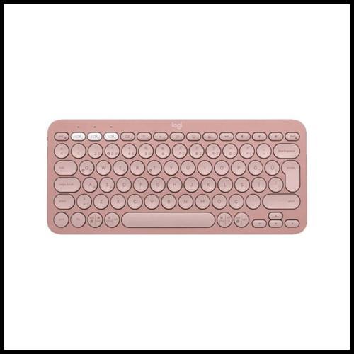 Logıtech K380s, Pebble Keys 2,  Rose, 920-011861, Bluetooth, Türkçe, Q, Multimedya, Mini Klavye