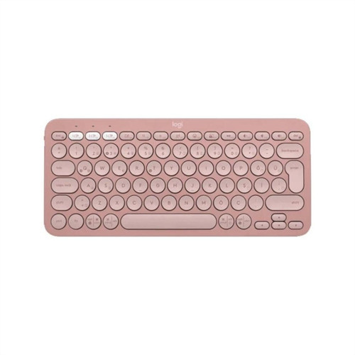 Logıtech K380s, Pebble Keys 2, Rose, 920-011861, Bluetooth, Türkçe, Q, Multimedya, Mini Klavye