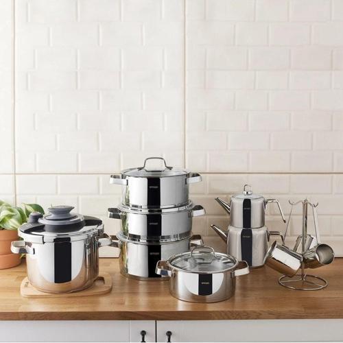 Asterion 17 Parça Çelik Çeyiz Seti