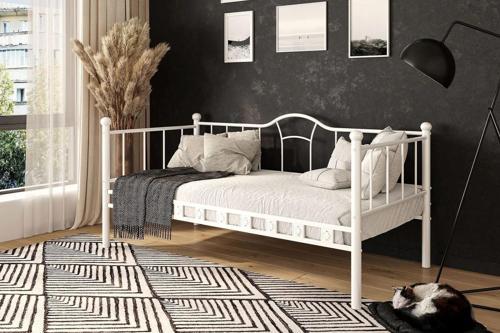 Kamelya Sedir Metal Karyola Beyaz 90X190