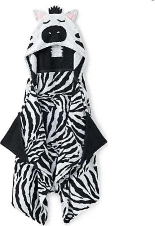 Havlu Denizi Ev Tekstil Ürünleri Zebra Figürlü Havlu Panço