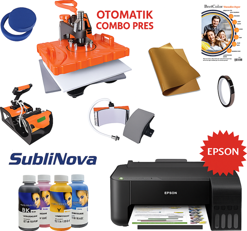 Süblimasyon Combo Transfer Baskı Seti