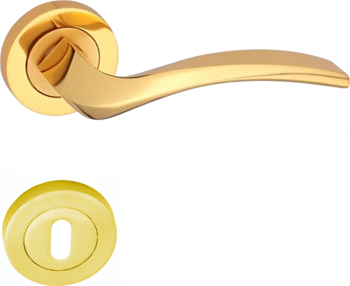 Arpat Trend Yuvarlak Rozetli Oda Kapı Kolu Altın ( Sarı )