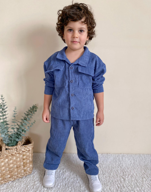 Fitilli Unisex İkili Ceketli Takım