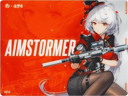 Aim Stormer Float Glass Mousepad Red