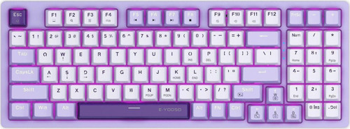 Z-94 Mekanik Oyuncu Klavyesi Beyaz Mor (Mavi Switch)