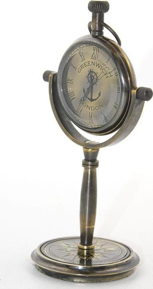 Masa Üstü Pirinç Saat Model 2