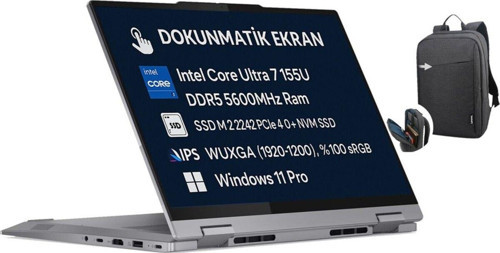 Thinkbook 14 2-In-1 G4 Core Ultra 7 155U 64Gb 2Tb Ssd 14" Wuxga Ips W11 Pro 21Mx002Vtr + B210 Çanta