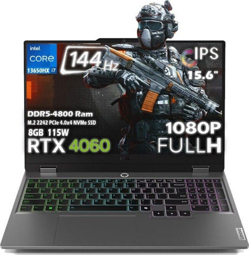 Loq 15Irx9 Core İ7 13650Hx 8Gb 512Gb Ssd 8Gb Rtx 4060 115W 15.6" Fhd Ips Fdos 83Dv00Wttr P1