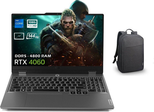 Loq İ7-13650Hx 32Gb Ddr5 1Tb Ssd Rtx4060 8Gb 15.6 144Hz Fhd Dos 83Dv00Httrp16 + Lenovo Çanta