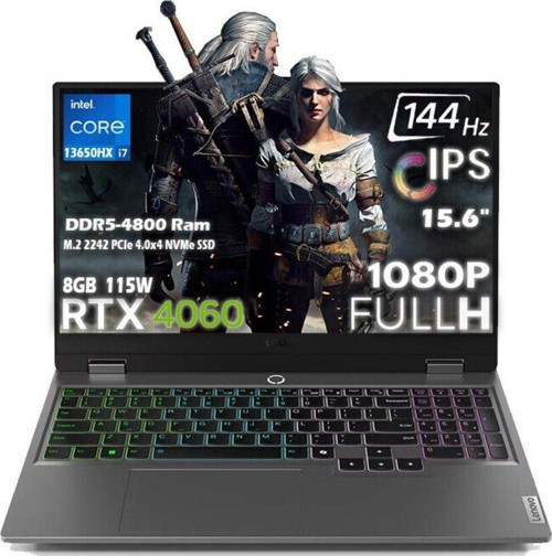 Loq 15Irx9 İ7 13650Hx 48Gb 1Tb Rtx 4060 8Gb 115W 15.6" Fhd 144Hz Ips W11 Pro 83Dv011Htr T55