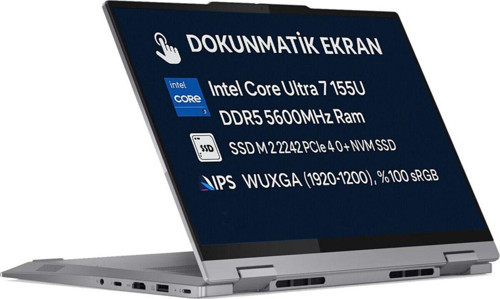 Thinkbook 14 2-In-1 G4 Core Ultra 7 155U 64Gb 512Gb Ssd 14" Wuxga 1920X1200 Ips Dos 21Mx002Vtr