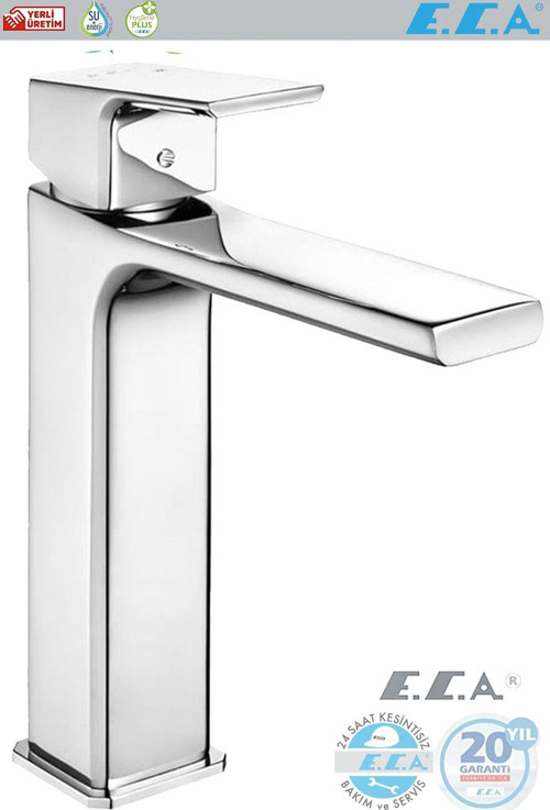 Tiera Banyo Lavabo Bataryası Krom Kaplama Lavabo Bataryası Orta Boy Tip 102188003
