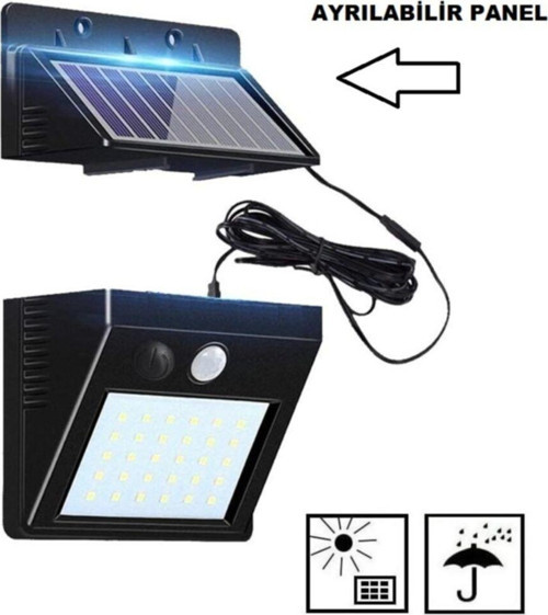 Güneş Enerjili Solar Lamba - Diğer Modelleri Unutun Yeni Ayrıla Bilir Panel Kullanın