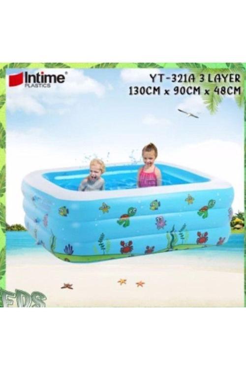 Çocuk Yüzme Havuzu Şişme Havuz 130X90X48Cm