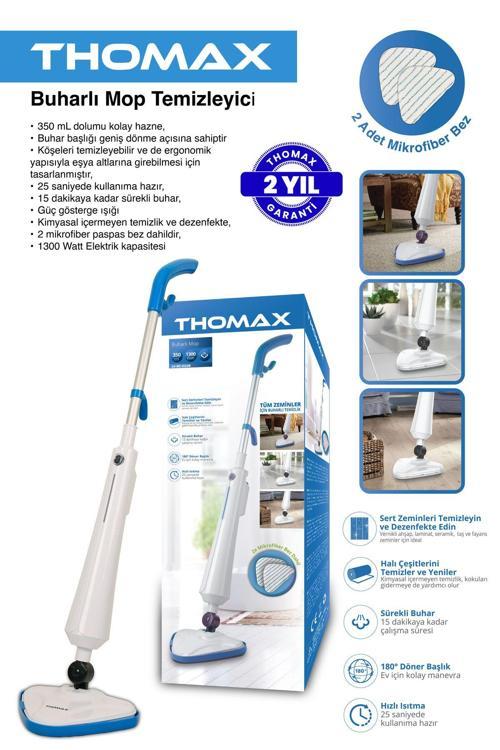 Antibakteriyel Buharlı Temizleyici Yüksek Buhar Basınçlı Mop
