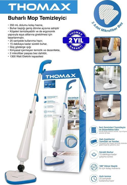 Antibakteriyel Buharlı Temizleyici Yüksek Buhar Basınçlı Mop