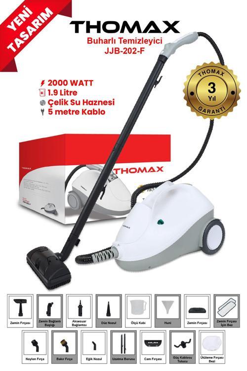 Çok Fonksiyonlu Buharlı Temizleyici Buharlı Temizlik 2000 Watt 1.9Lt