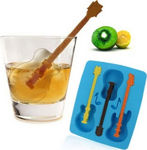 Gitar Model Buz Kalıbı Silikon Buz Kalıbı Mutfak Malzemeleri Ilginç Hediyeler