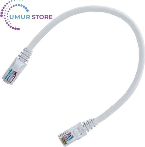 30CM Kısa CAT5E Fabrikasyon Ethernet Lan Ağ Network Patch Kablo