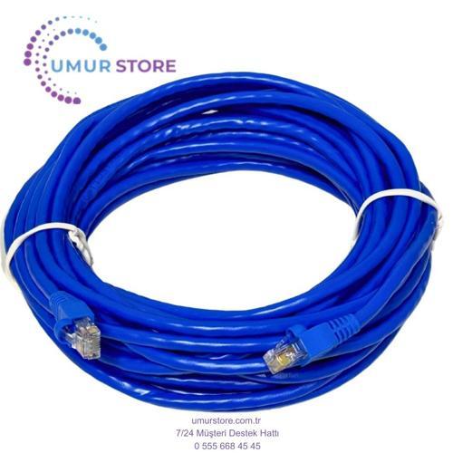 5 Metre Cat 6 Mavi Ethernet Network Kablosu Modem Bilgisayar Kamera Switch