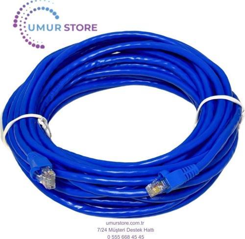 5 Metre Cat 6 Mavi Ethernet Network Kablosu Modem Bilgisayar Kamera Switch
